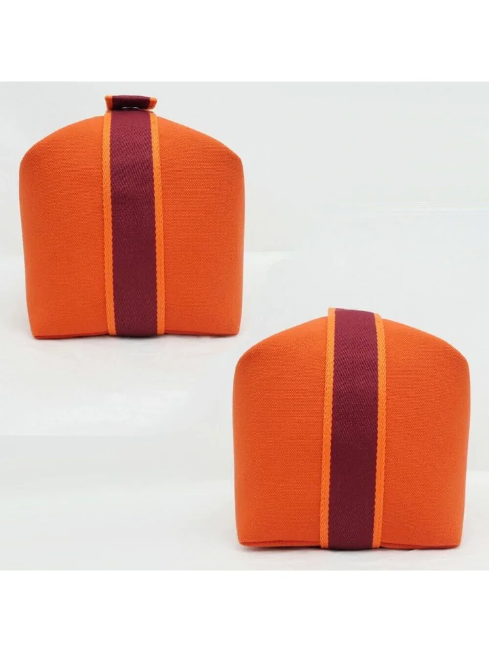 Hermes Brid-a-brac GM Orange Silver Handbag Pouch